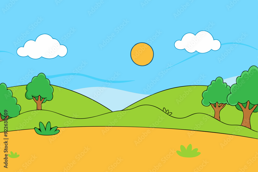 Fototapeta premium Natural background vector