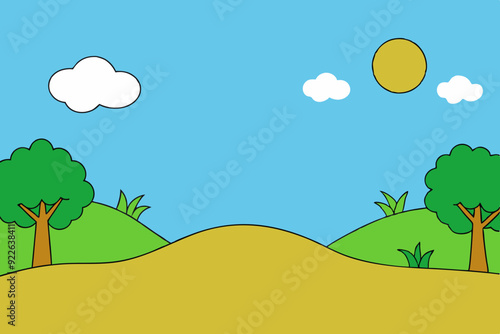 Natural background vector