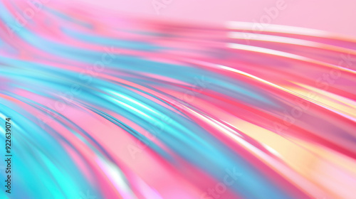Wallpaper Mural Vibrant abstract background featuring flowing lines in pink and blue hues, creating a smooth and dynamic visual effect. Torontodigital.ca