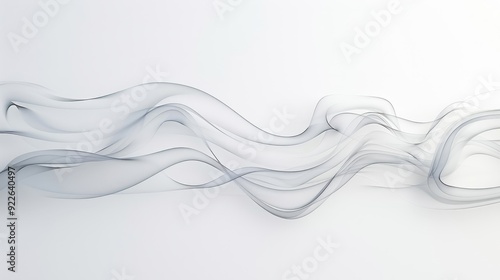 A long, wavy line of white and blue