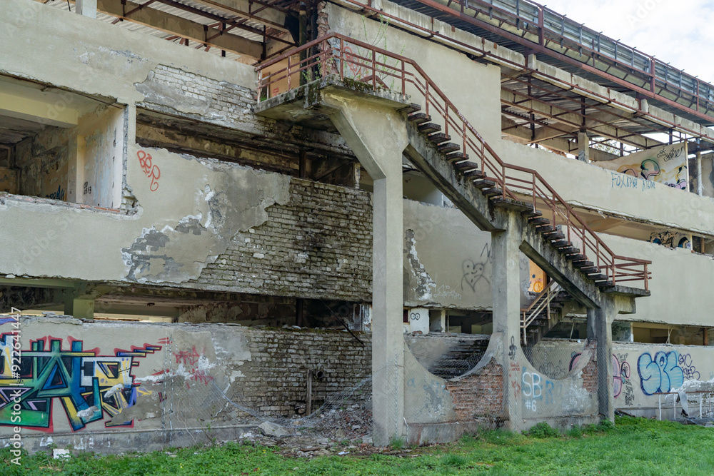 Fototapeta premium abandoned factory building