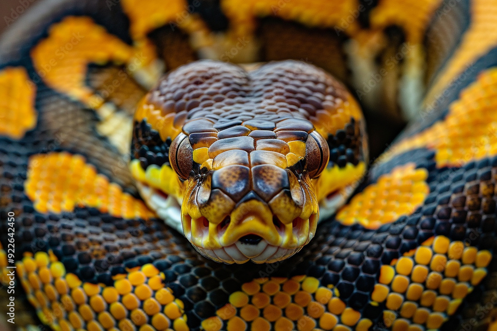 Close-up of a Python's Head Close-up of a Python's Head