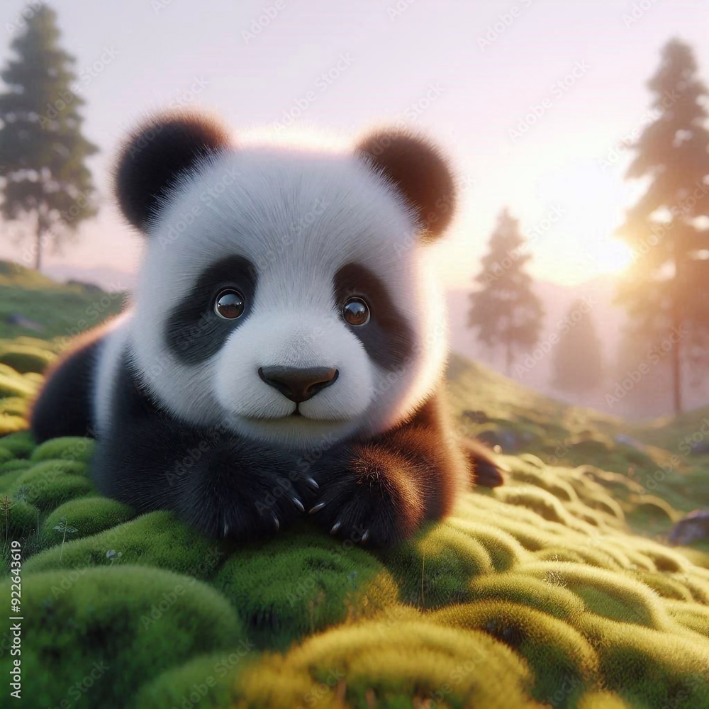 Fototapeta premium Großer Pandabär