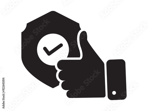 Reliability Icon  glyph design, reliable icon or logo design isolated sign symbol, suitable for designers, web developers,