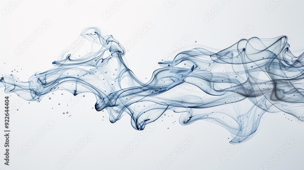 A blue and white line with a lot of smoke A blue and white line with a lot of smoke