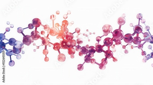 Detailed diagram of tripeptide molecule