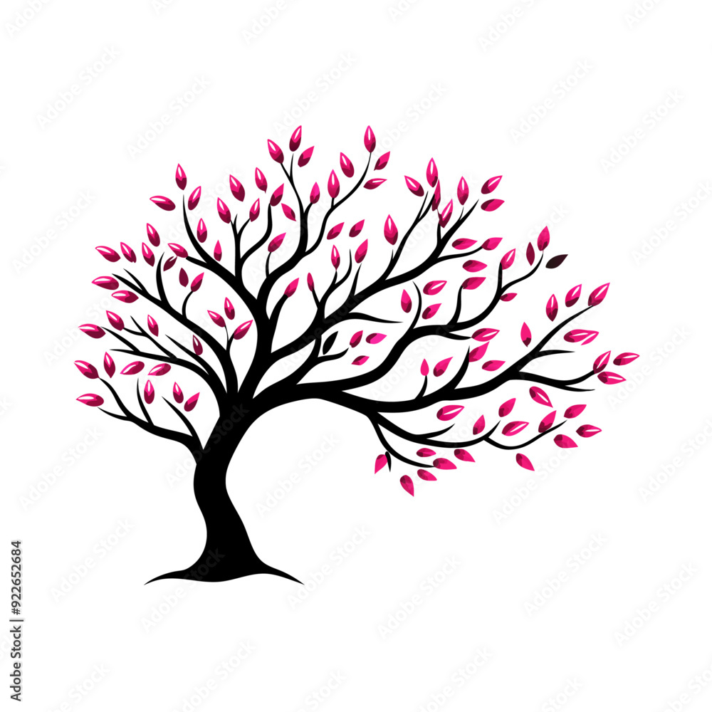 Obraz premium Vector branch Hand drawn illustration of tree branch design template (10)