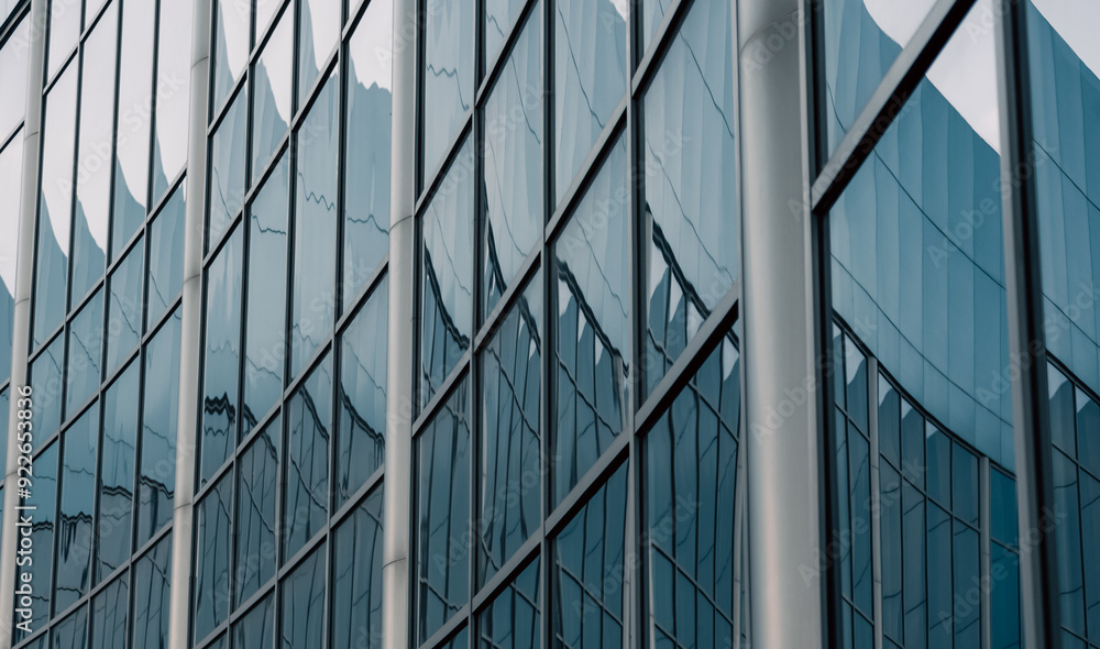 abstract background reflected in the glass windows of the building abstract background reflected in the glass windows of the building