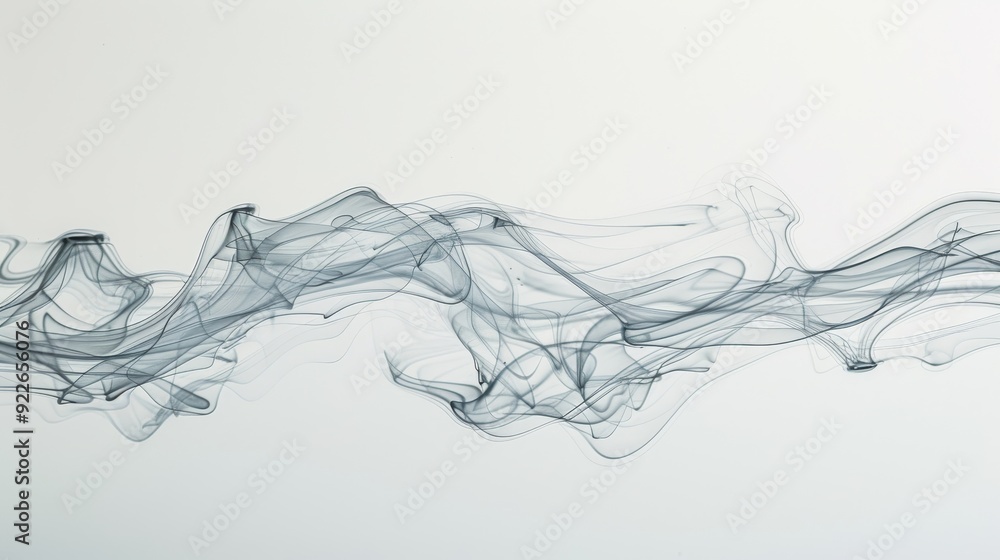 A long, wavy line of white and blue A long, wavy line of white and blue