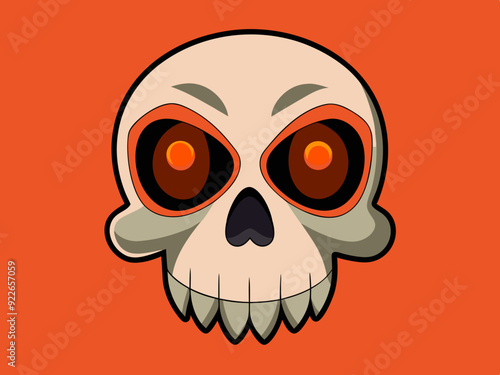 Dessin vectoriel du crâne
