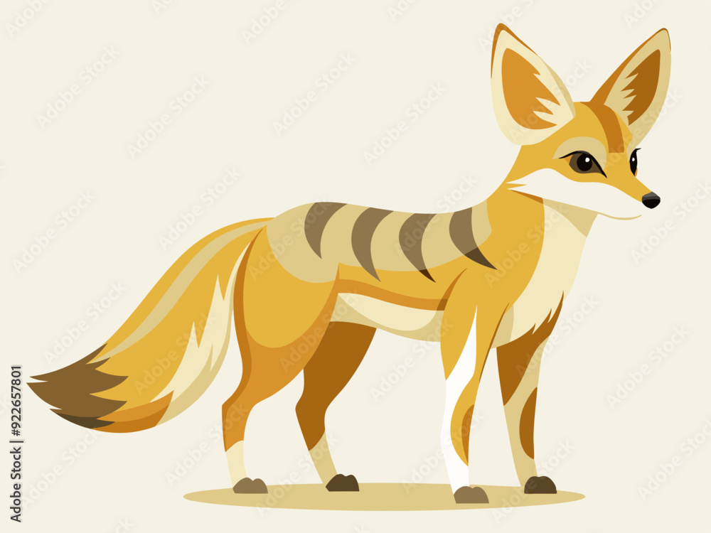 Obraz premium Vue latérale debout de fenech