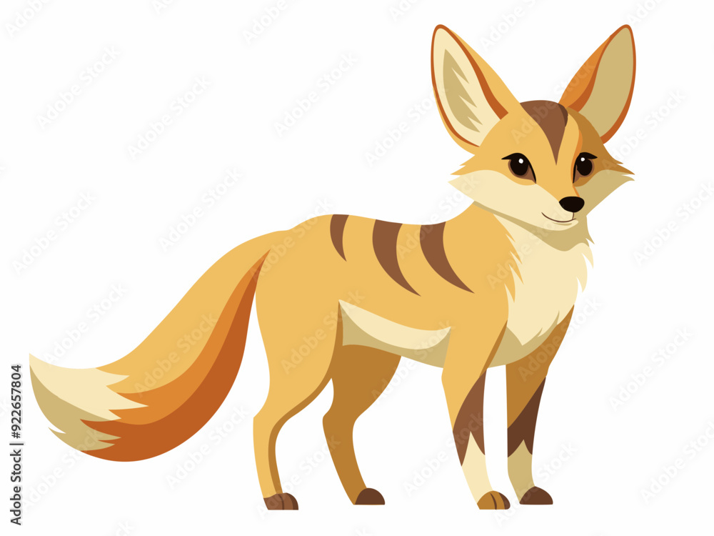 Fototapeta premium Vue latérale debout de fenech