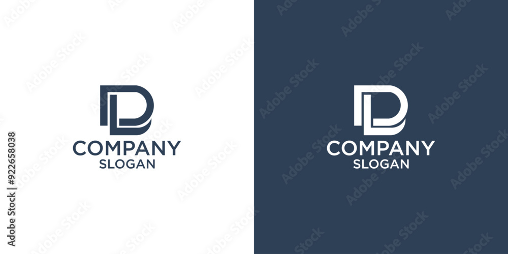 Obraz premium letter D abstract monogram logo vector design