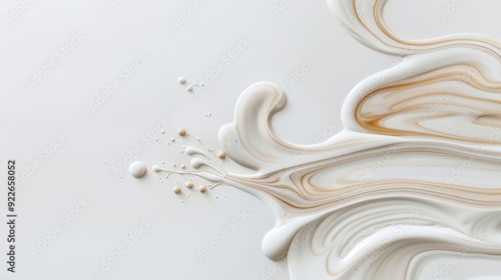A painting of a white background with a swirl of yellow paint A painting of a white background with a swirl of yellow paint