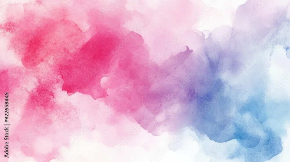 A vibrant abstract watercolor painting featuring pink, purple, and blue hues, creating a soft and dreamy composition. A vibrant abstract watercolor painting featuring pink, purple, and blue hues, creating a soft and dreamy composition.
