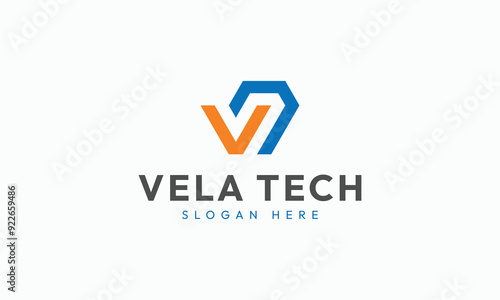 Initials VT Abstract Monogram Logo Design Named Vela Tech Free Download Initials VT Abstract Monogram Logo Design Named Vela Tech - GFXLoad