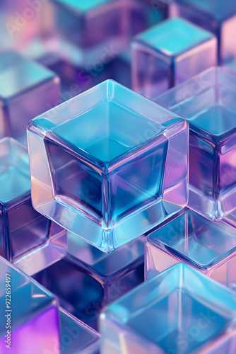 3d abstract background with cubes