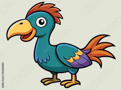 Dessin d’oiseau dodo de dessin animé