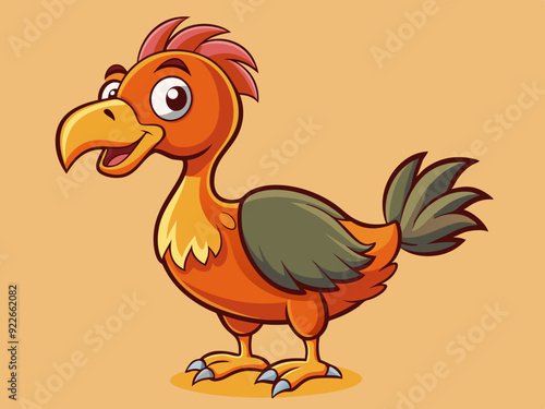 Dessin d’oiseau dodo de dessin animé