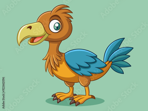 Dessin d’oiseau dodo de dessin animé