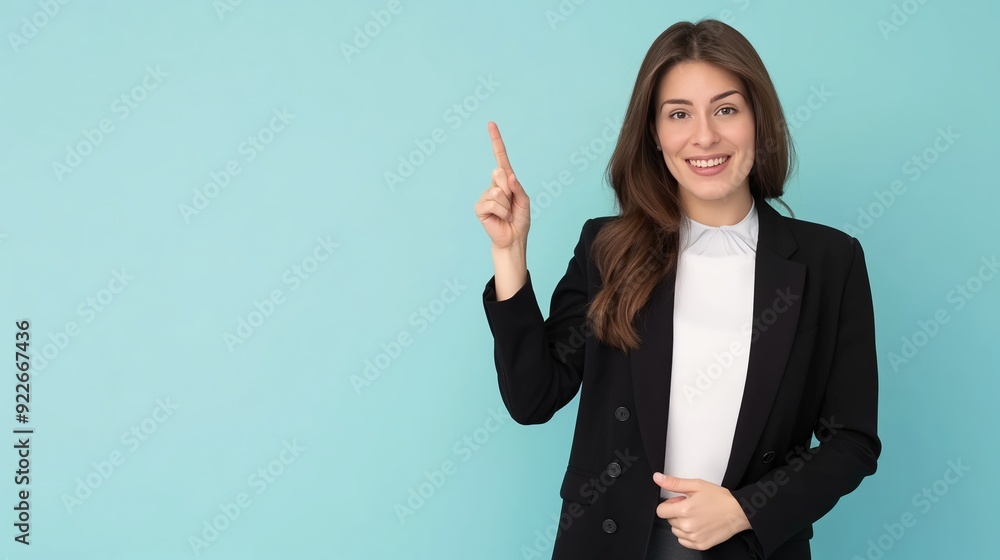women pointing at copy space for advertising women pointing at copy space for advertising