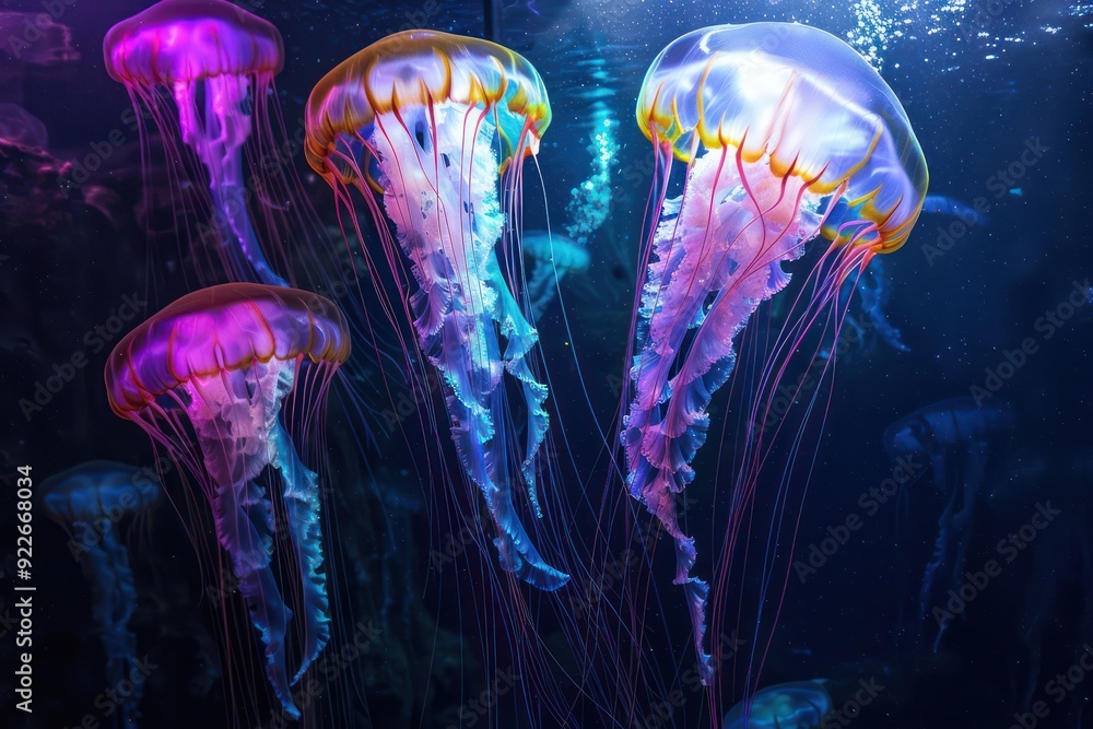 jelly fish in the sea jelly fish in the sea