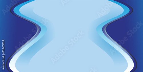 The background design for visual communication design is a composition of empty space in light blue for the purpose of placing text and illustrations