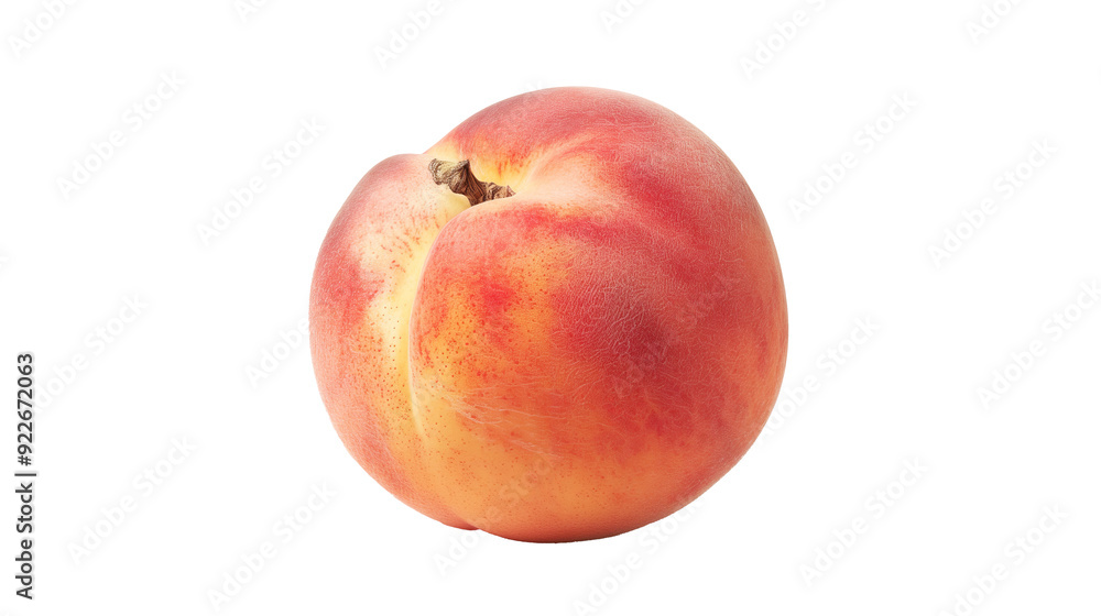 Ripe peach on a transparent background. PNG image Ripe peach on a transparent background. PNG image