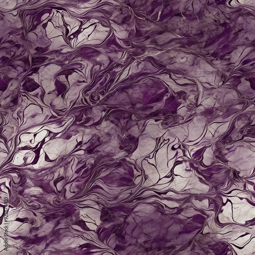 Purple Marble with Reflective Silver Veins - Sophisticated and Stylish Design for Luxury Spaces