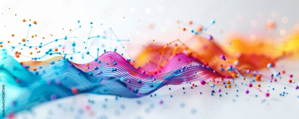 Digital Data Visualization: Interactive Graphs on Modern Technology Concept with Clean White Background Digital Data Visualization: Interactive Graphs on Modern Technology Concept with Clean White Background