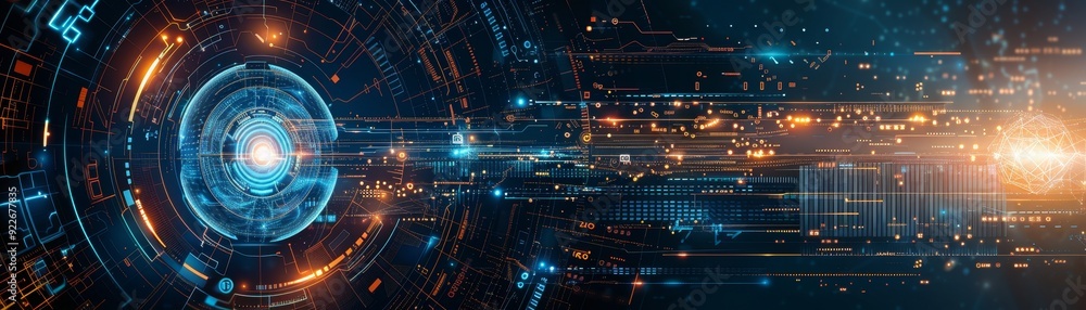 Abstract Digital Design with Futuristic Graphs and Technology Integration Abstract Digital Design with Futuristic Graphs and Technology Integration