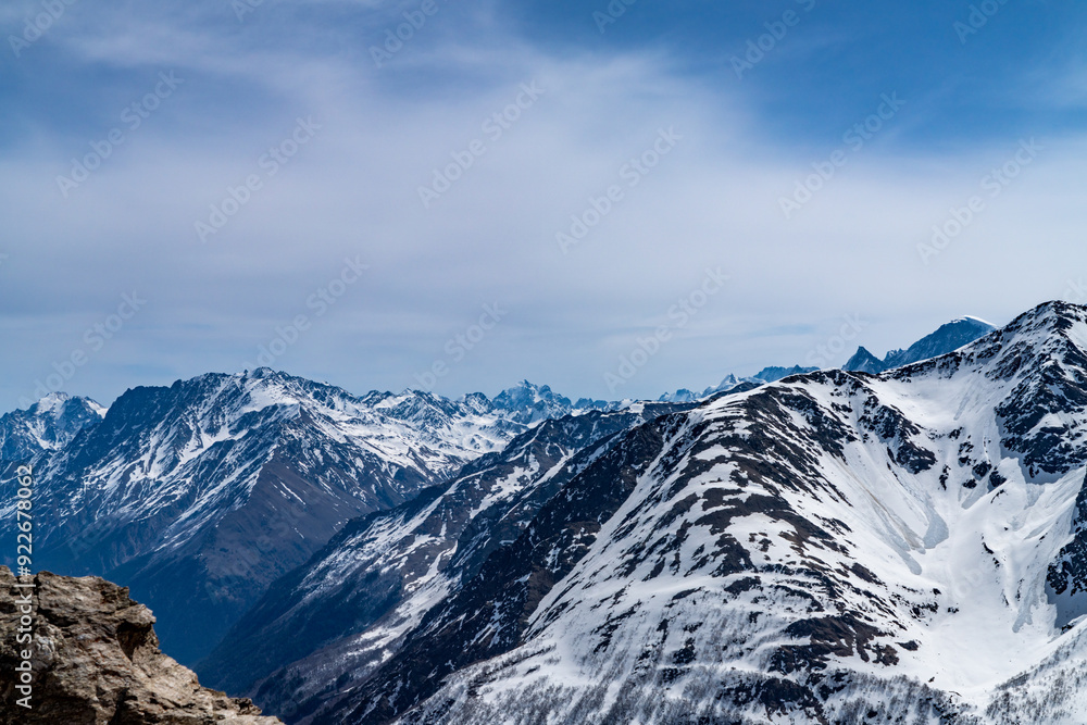 snow-capped mountains of the Caucasus in winter snow-capped mountains of the Caucasus in winter
