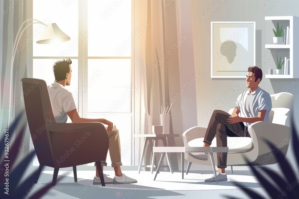 Concept of psychological therapy in white-colours, enhancing mental well-being. Concept of psychological therapy in white-colours, enhancing mental well-being.