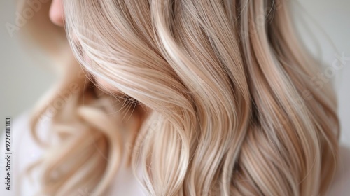 Stunning Long Wavy Hair With Soft Blonde Highlights in Natural Light