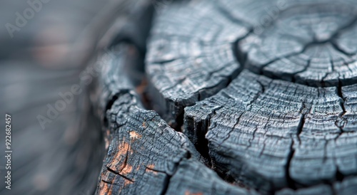 Textured Close-Up Of Weathered Wood With Visible Grain Patterns And Cracks