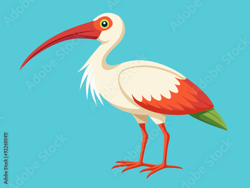Dessin d’animaux d’oiseaux ibis Cartoon