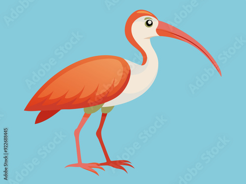 Dessin d’animaux d’oiseaux ibis Cartoon