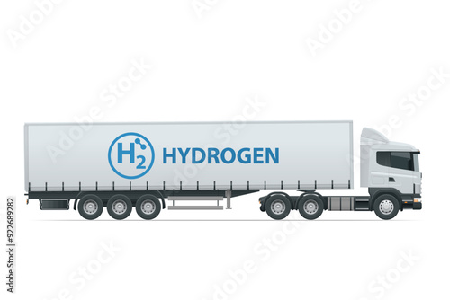Hydrogen energy car. Alternative energy and zero emission. Hydrogen powered transportation. Green energy