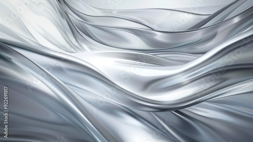 Abstract Silver Fabric Texture