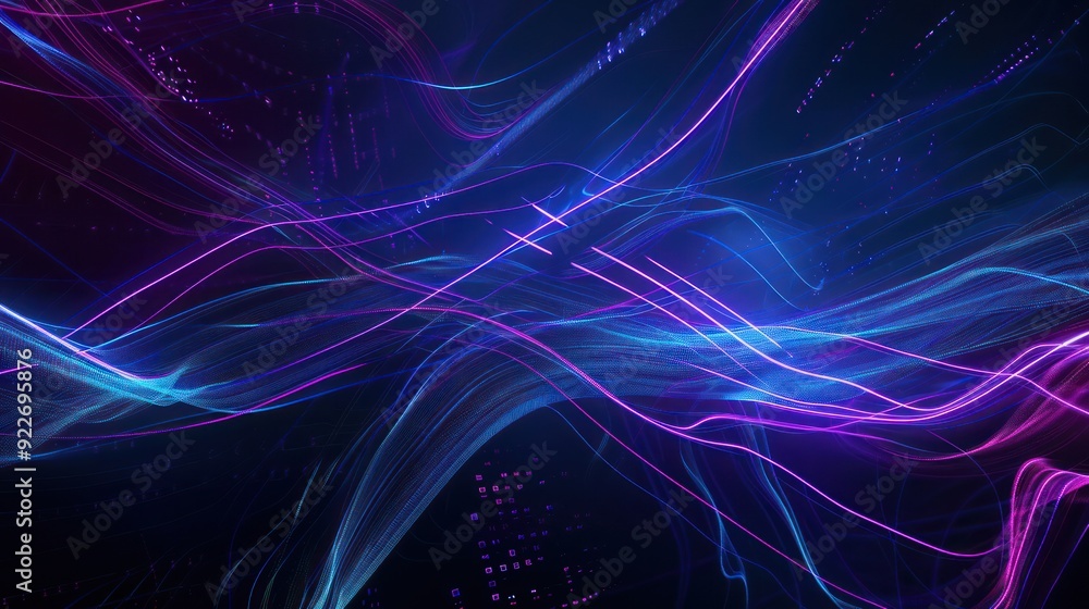 Fototapeta premium Abstract Neon Lines