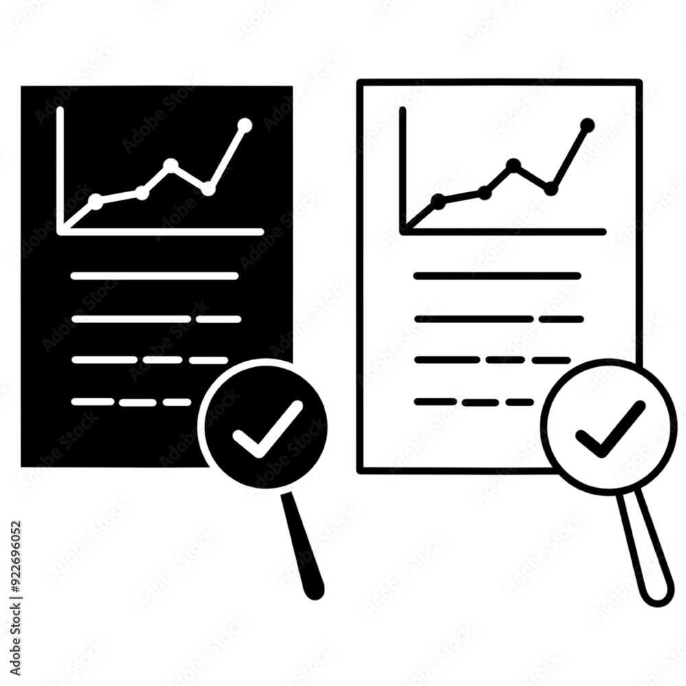 review audit, overview risk icon, verification business, thin line symbol for web and mobile phone on white background - editable stroke vector illustration review audit, overview risk icon, verification business, thin line symbol for web and mobile phone on white background - editable stroke vector illustration