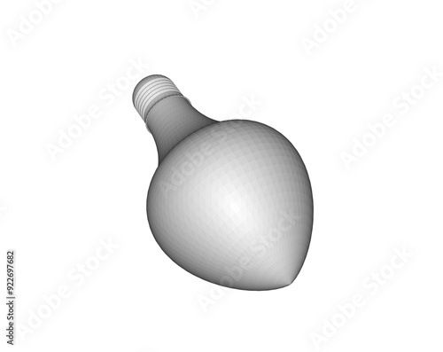 3d illustration of bulb 