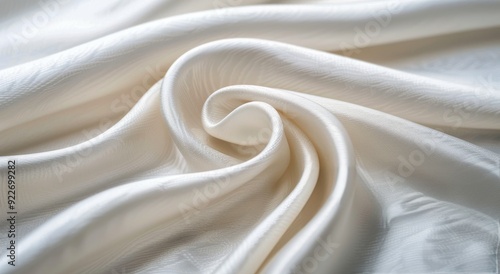 Soft White Fabric Draped Elegantly in Natural Light
