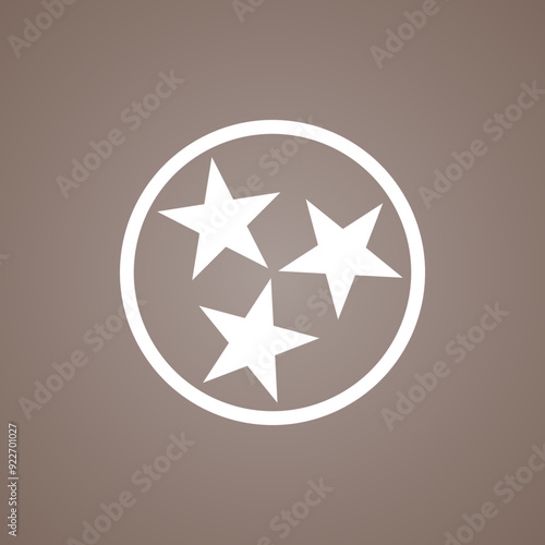Circle with stars - symbol from the flag of Tennessee.