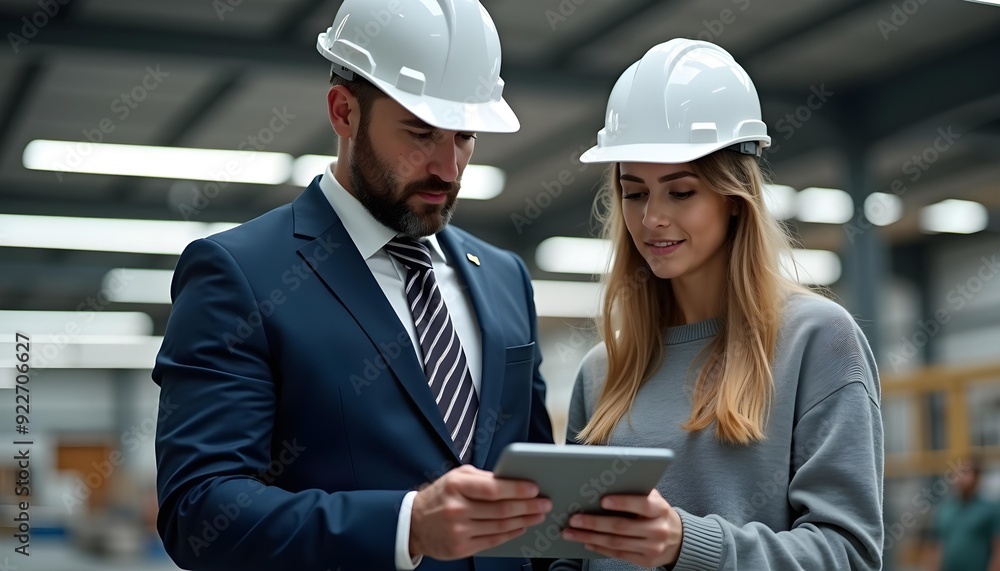 two architects looking into tablet two architects looking into tablet