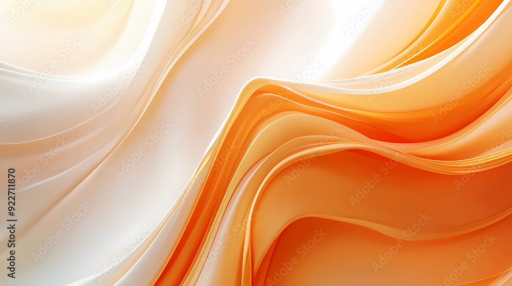 Opulent Motion: Luxury Smooth Waves in Trendy Orange Tones Opulent Motion: Luxury Smooth Waves in Trendy Orange Tones