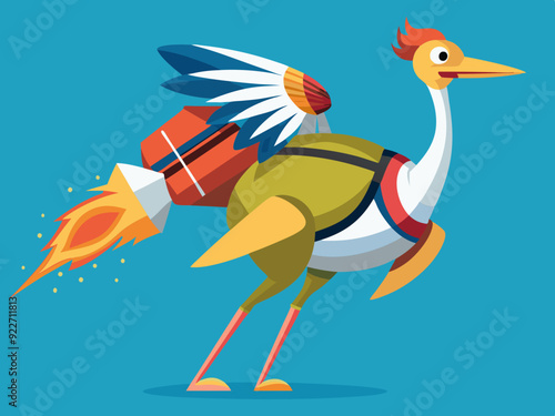 Autruche Jet pack

