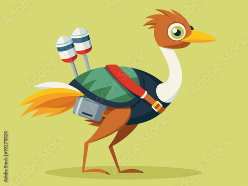 Autruche Jet pack
