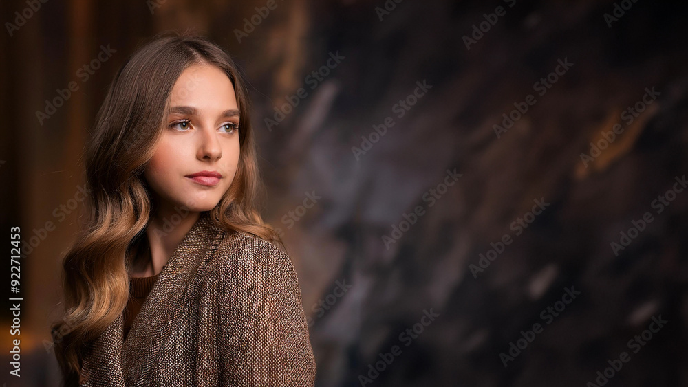 Young woman in autumnal fashion shoot Young woman in autumnal fashion shoot