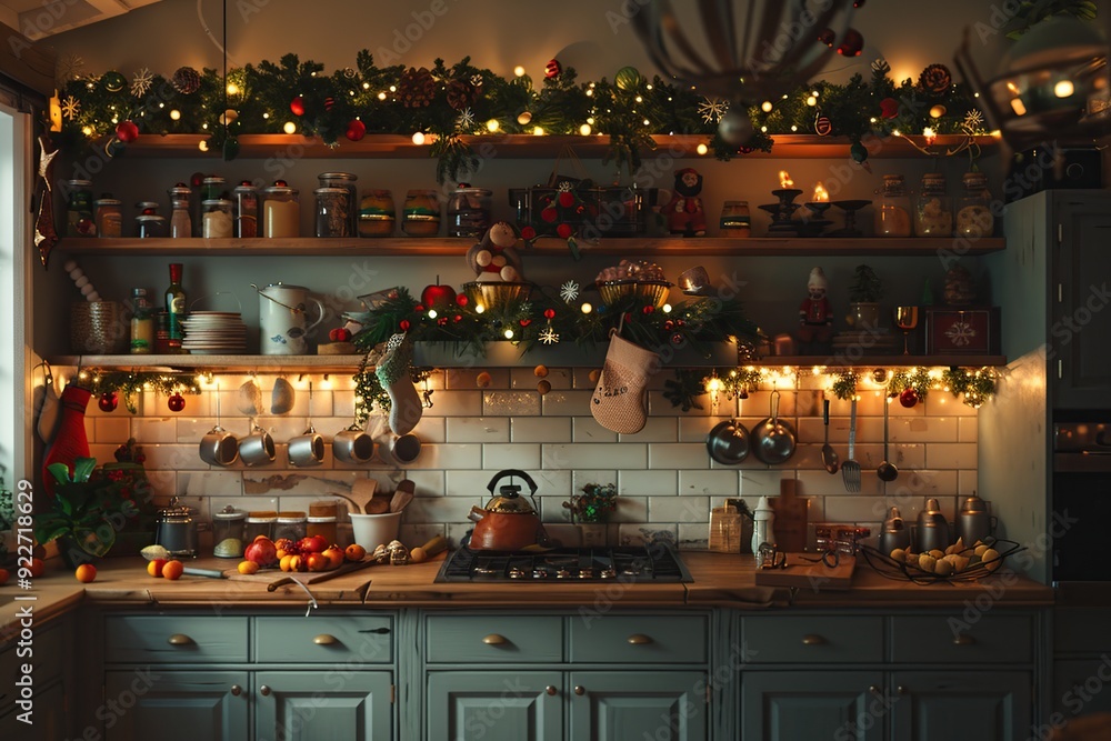 Cozy Christmas Kitchen Interior Decor Cozy Christmas Kitchen Interior Decor